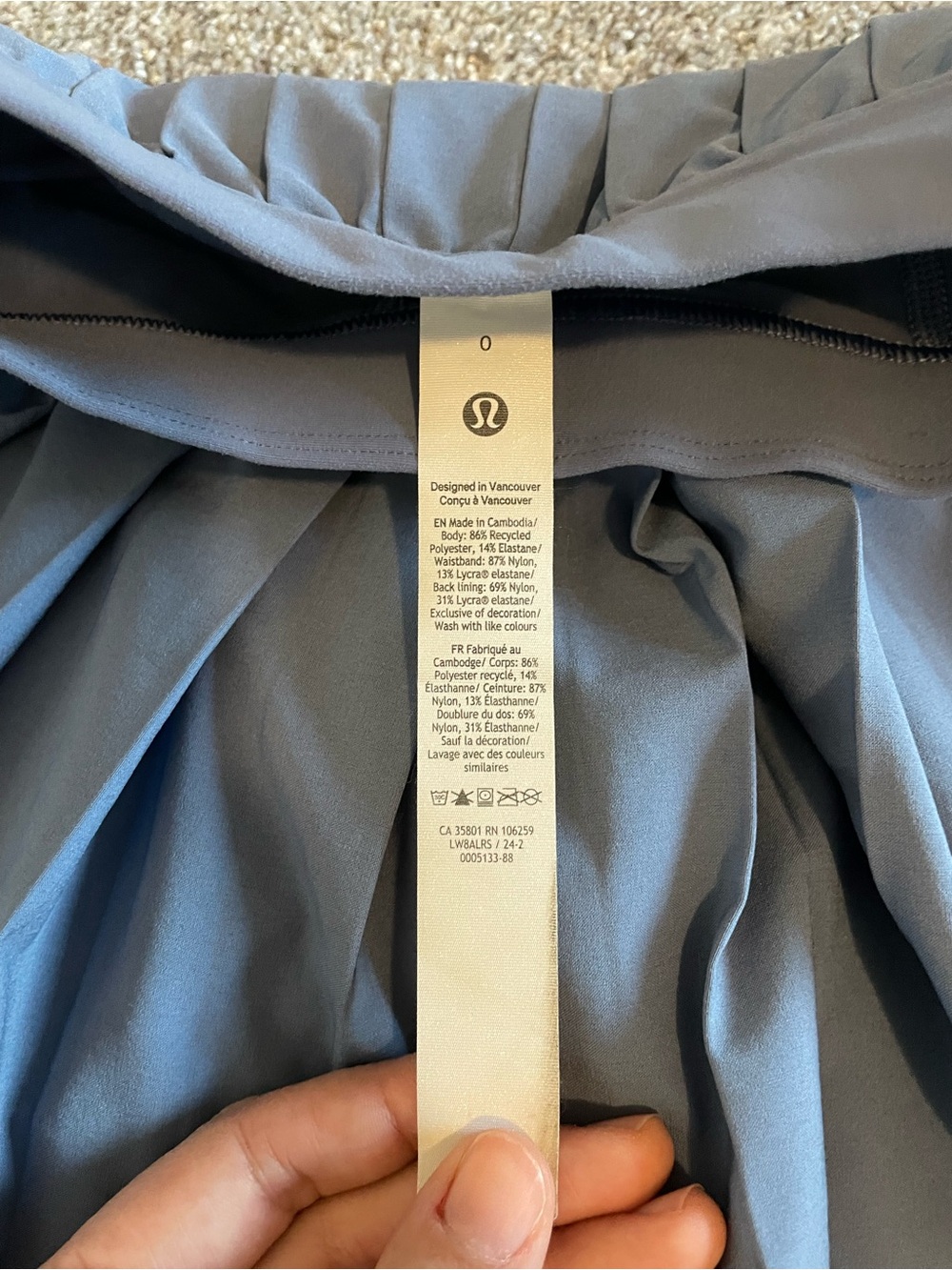 lululemon athletica Pleated Mini Skirt in Dusty Blue - Picture 5 of 6
